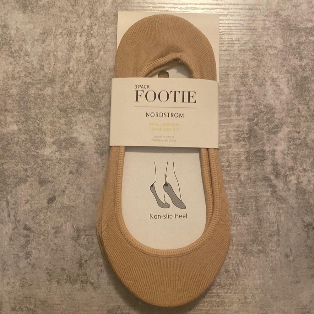 NWT Nordstrom 3 Pack Footie Small /Medium Size 5-7